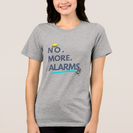 💤 Nie wieder. Wecker. Tri-Blend Shirt