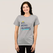 💤 Nie wieder. Wecker. Tri-Blend Shirt (Vorderseite voll)
