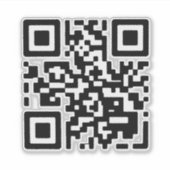 Nie wird dir QR-Code geben, nie geben Aufkleber (Vorderseite)