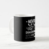 Nie zu alt für Drachenboot Rennen! Kaffeetasse (Vorderseite Links)