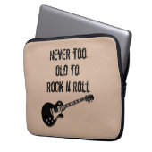 Nie zu alt zur Rock'n'Rollmusik Laptopschutzhülle (Vorderseite Links)