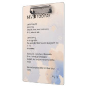 Nie zu spät Liebe Gedicht Gedichte Klemmbrett (Links)