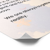 Nie zu spät Liebe Gedicht Gedichte Poster (Ecke)