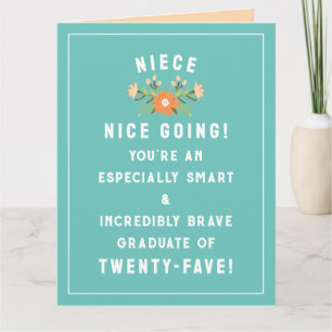 Niece Abschluss 2025 Karte