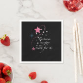 Niece Abschluss Star, Geschenk, 2 Set von Napkins Serviette (Beispiel)