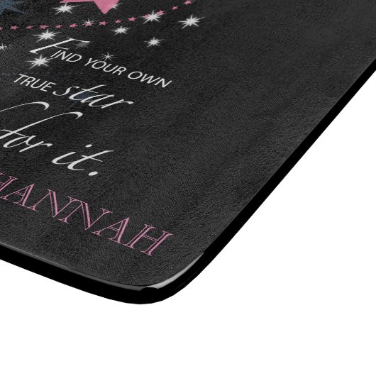 Niece Abschluss Star, Geschenk, Cutting Board Schneidebrett (Ecke)
