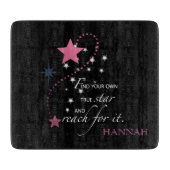 Niece Abschluss Star, Geschenk, Cutting Board Schneidebrett (Vorderseite)