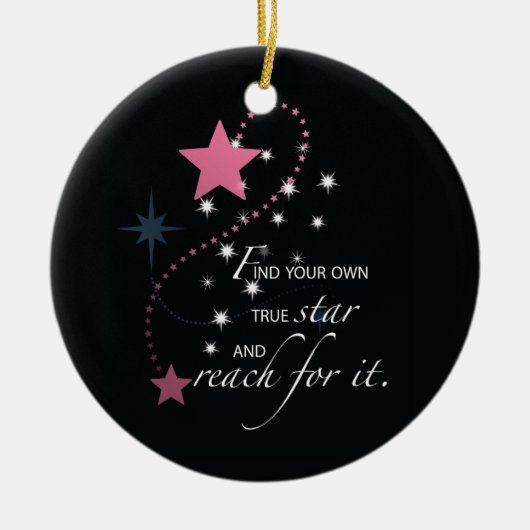 Niece Abschluss Star, Geschenk, kundenspezifische  Keramikornament (Vorne)