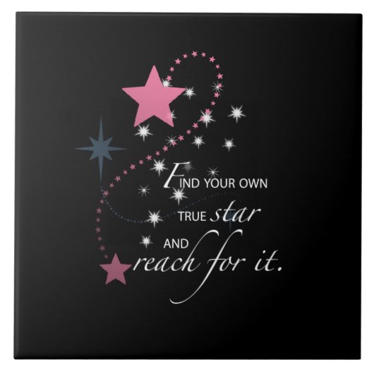 Niece Abschluss Star, Geschenk, Tile Fliese (Vorderseite)