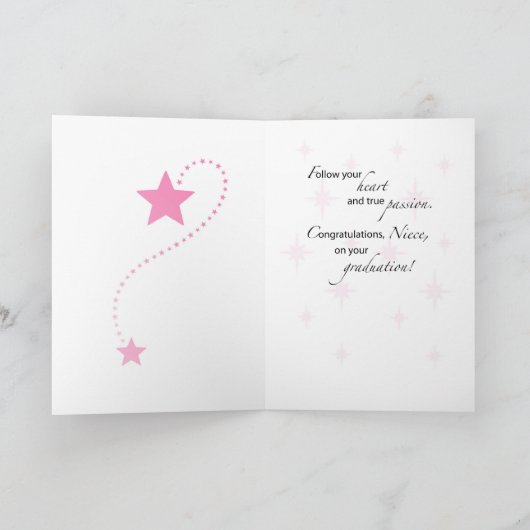 Niece Abschluss Star Karte (Innenseite)