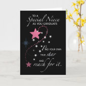 Niece Abschluss Star Karte (Gelbe Blume)