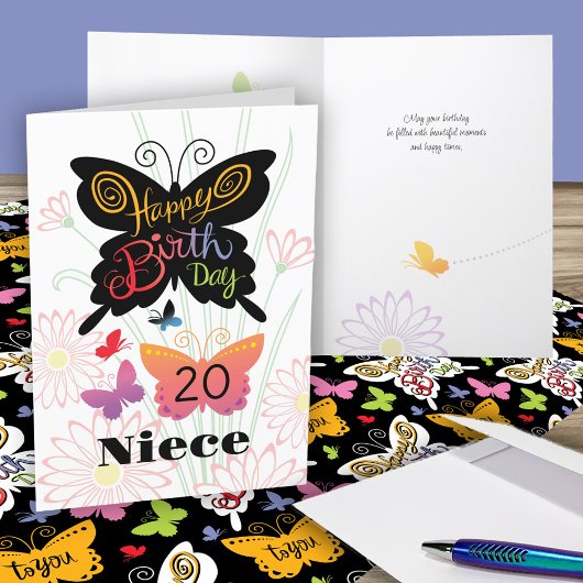 Niece Birthday Card Karte