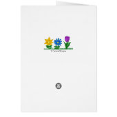 Niece Birthday Liebe Floral Heart Balloon (Hinten)