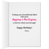 Niece Birthday Liebe Floral Heart Balloon (Innen (Rechts))