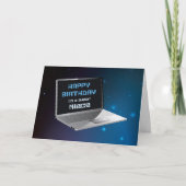 Niece Birthday mit Computer Karte (Vorderseite)