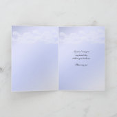 Niece Bridesmaid Request Card mit Violet Blue und Einladung (Innenseite)