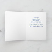 Niece Camp Fun Navy Blue, Denken Sie an Sie Karte (Innenseite)