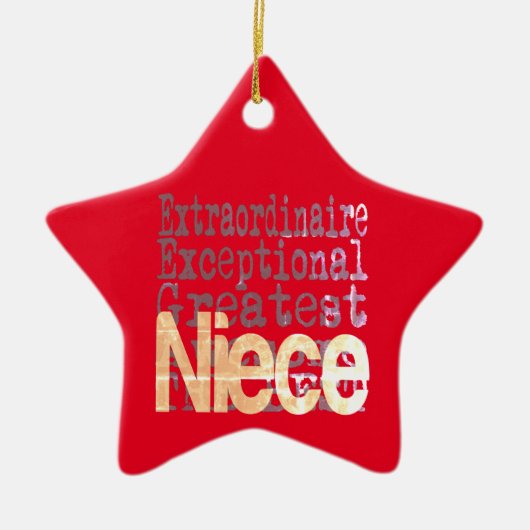 Niece Extraordinaire Keramik Ornament (Vorne)