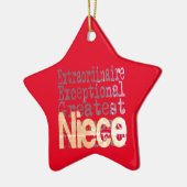 Niece Extraordinaire Keramik Ornament (Links)