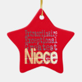 Niece Extraordinaire Keramik Ornament (Hinten)