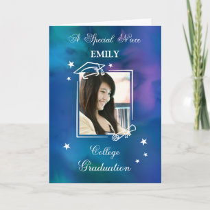 Niece Foto Individuelle Name Uni-Abschluß Zitat Karte