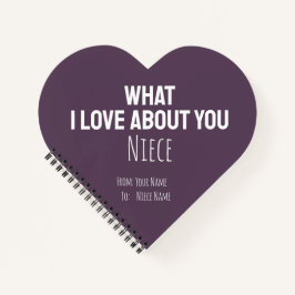 Niece Gifts Cute Kids Pink Hearts For Her Girl Notizblock