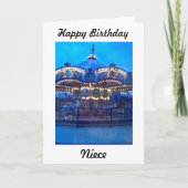 NIECE - GLÜCKLICH BIRTHTAG KARTE (Vorderseite)