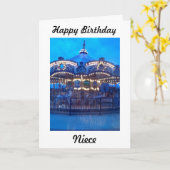 NIECE - GLÜCKLICH BIRTHTAG KARTE (Gelbe Blume)