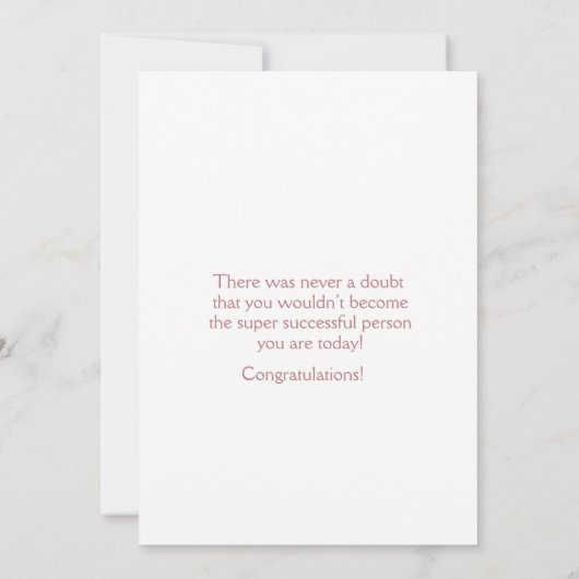 Niece Graduation Cap and Cake Congratulations (Rückseite)