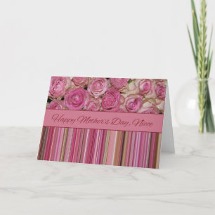 Niece Happy Mother Day Rose Card Karte