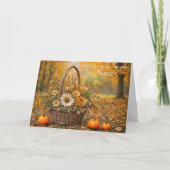 Niece Hübsch Happy Thanksgiving mit Herbst Herbst Karte (Vorderseite)