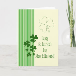 Niece & Husband Happy St. Patrick's Day Karte