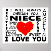 Niece I Liebe You Poster (Vorne)