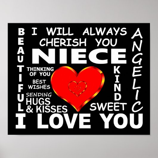 Niece I Liebe You Poster (Vorne)