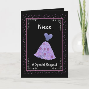 NIECE - Junior Bridesmaid - Lila Kleid Einladung