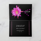 NIECE Junior Bridesmaid Wedding Invitation Hearts Einladung (Innenseite)