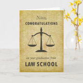 Niece, Law School Abschluss gratulieren Sc Karte (Gelbe Blume)