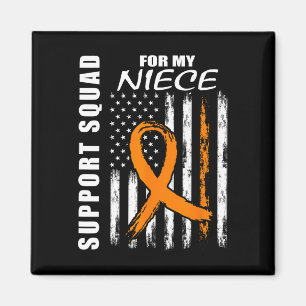 Niece Multiple Sklerose Awareness US Flaggenunters Magnet
