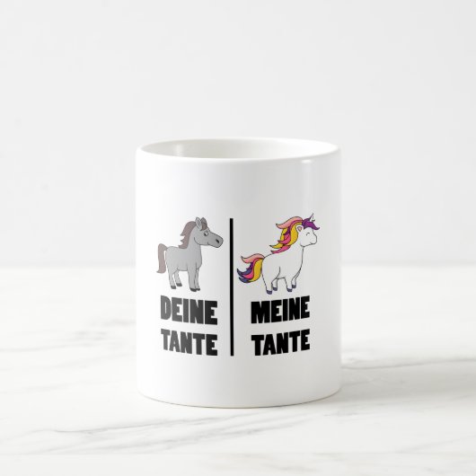 Niece Nephew Tante Funny Horse Your Tante My Tante Kaffeetasse (Mittel)