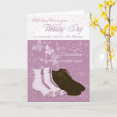 Niece & New Husband Hochzeitstag herzlichen Glückw Karte (Gelbe Blume)