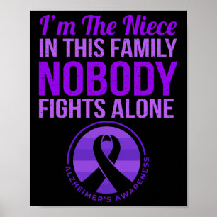 Niece Niemand kämpft allein gegen Alzheimer's Bewu Poster