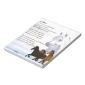 Niece Poem - Pferde Notizblock (Rotiert)