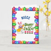 ***NIECE*** SIE SIND *LOVED* EASTER CARD KARTE (Gelbe Blume)