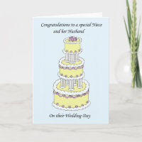 Niece und ihr Ehemann Hochzeitsgratulation.