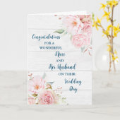 Niece und ihr Ehemann Hochzeitstag Herzlichen Glüc Karte (Gelbe Blume)