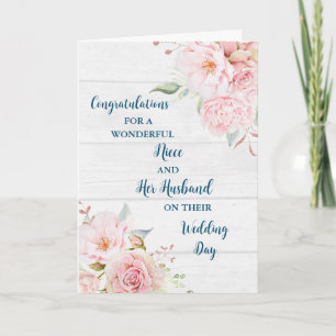Niece und ihr Ehemann Hochzeitstag Herzlichen Glüc Karte