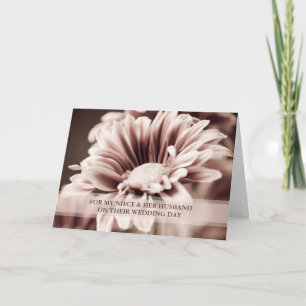 Niece und ihr Ehemann Hochzeitstag Herzlichen Glüc Karte