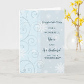 Niece und ihr Ehemann Hochzeitstag Herzlichen Glüc Karte (Gelbe Blume)