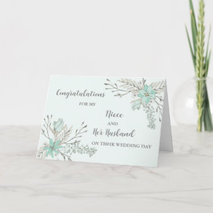 Niece und ihr Ehemann Hochzeitstag Herzlichen Glüc Karte