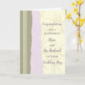 Niece und ihr Ehemann Hochzeitstag Herzlichen Glüc Karte (Gelbe Blume)